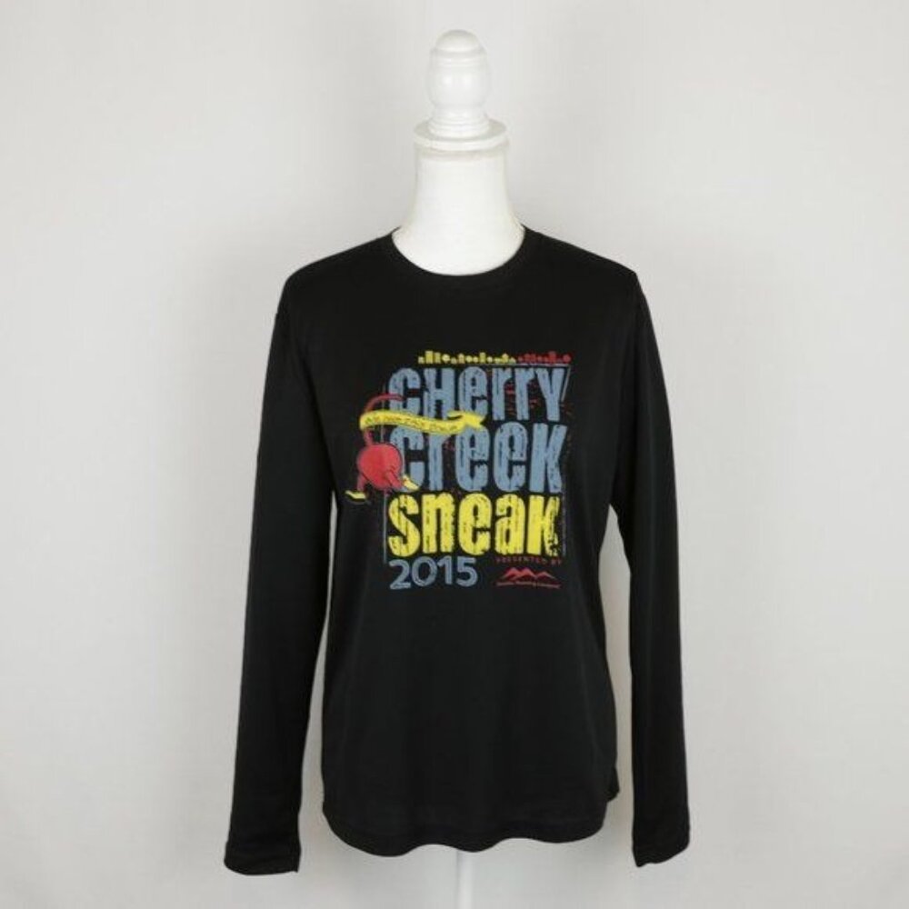 Cherry Creek Sneak 2015 Adult Unisex Small Black Graphic Long Sleeve Tech Tee